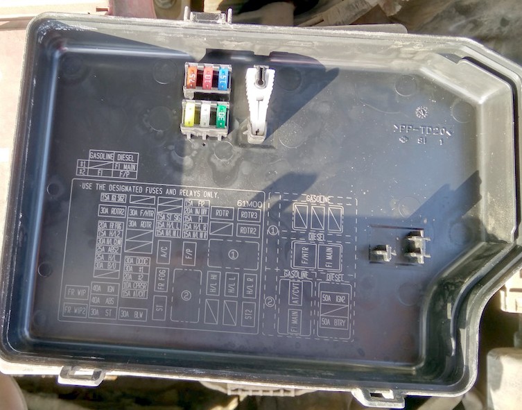 Схема блока под капотом 2 сузуки сх4