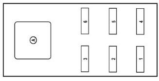 Схема блока под сидением