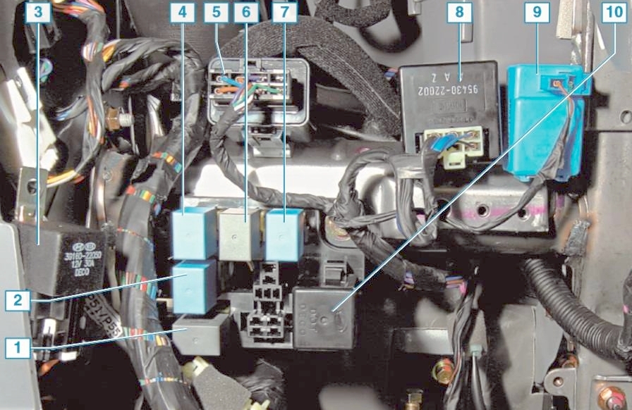 Схема блока реле хендай акцент