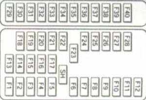 Схема блока в Peugeot 406 рестайлинг