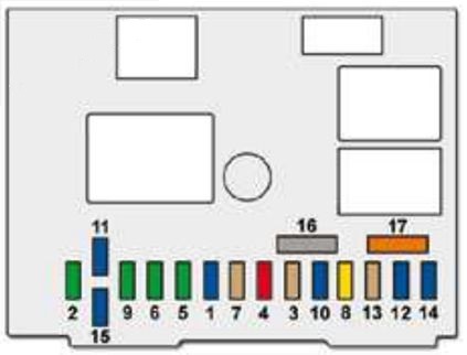 Схема блока в салоне вариант 3