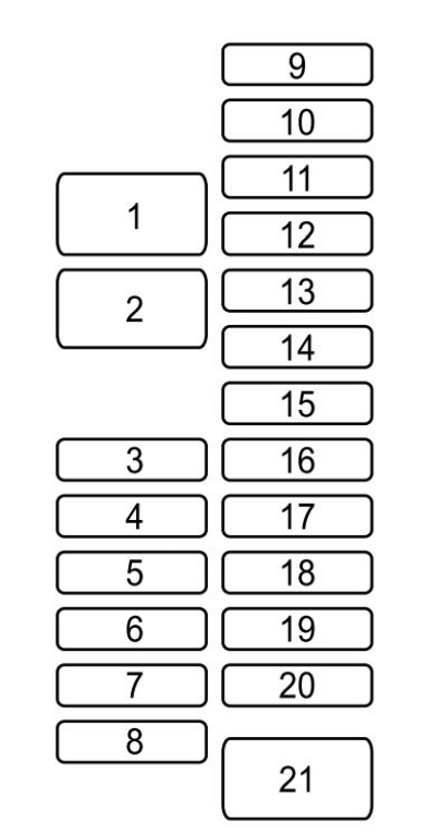 Схема блока в салоне
