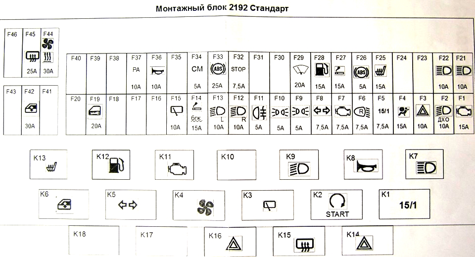 Схема калина 2