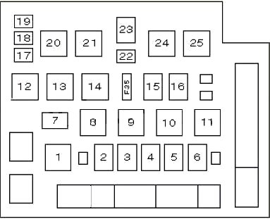 Схема реле форд эскорт- Вариант 1
