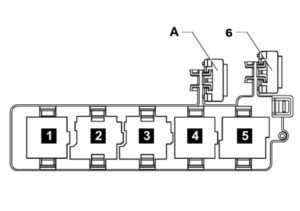 Схема реле в салоне