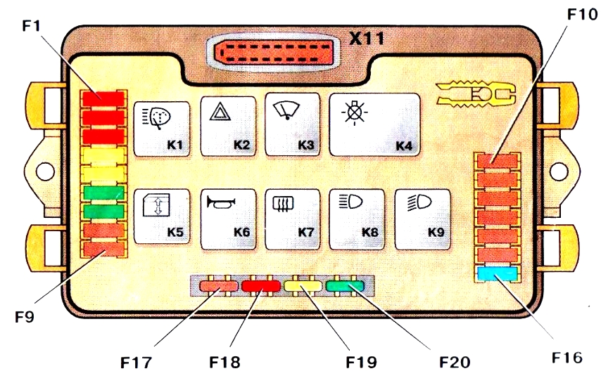 Схема вариант 1 ВАЗ 2113 2114 2115