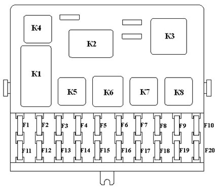 Вариант 2 схема блока с реле