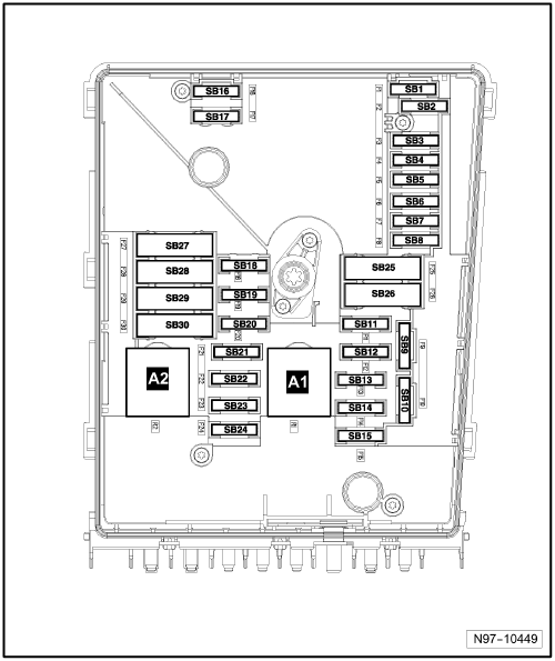 схема блока предохранителей