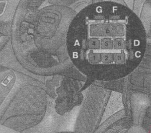 6-контактный блок Audi A4 B8