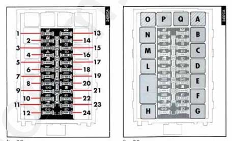 общая схема блока с реле и предохранителями