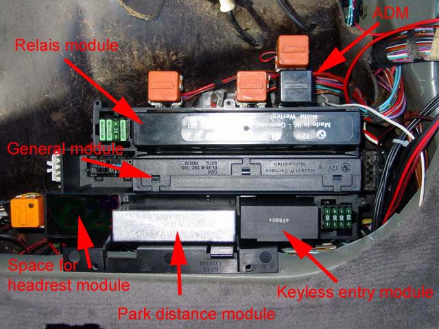 блок реле и предохранителей в салоне