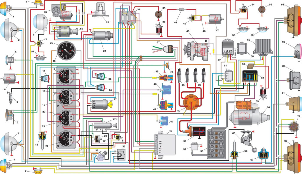 электросхема буханки