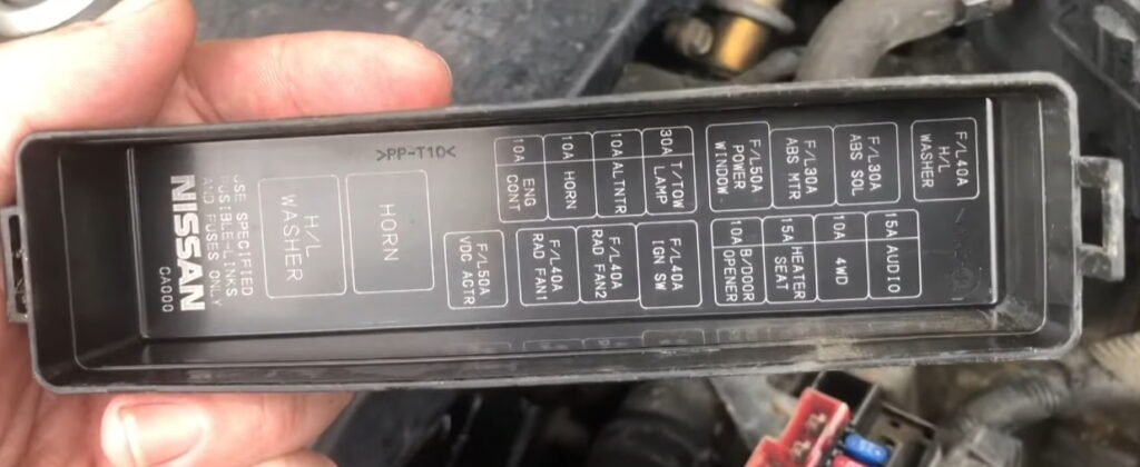 Схема с крышки блока 1