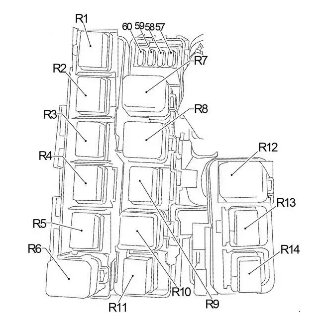 Схема блока реле