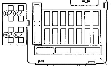 дополнительный отсек предохранителей Галант 8