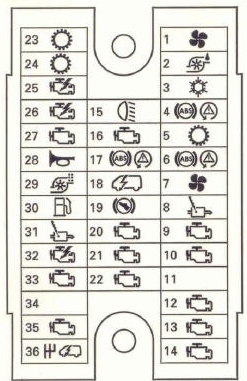 монтажный блок схема под капотом
