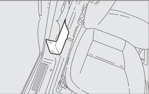 расположение блока в салоне рядом с пассажиром