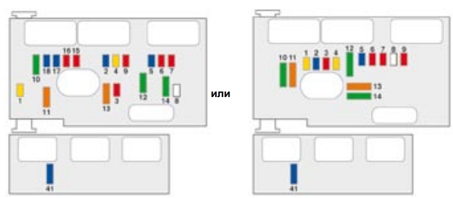 схема блока под капотом