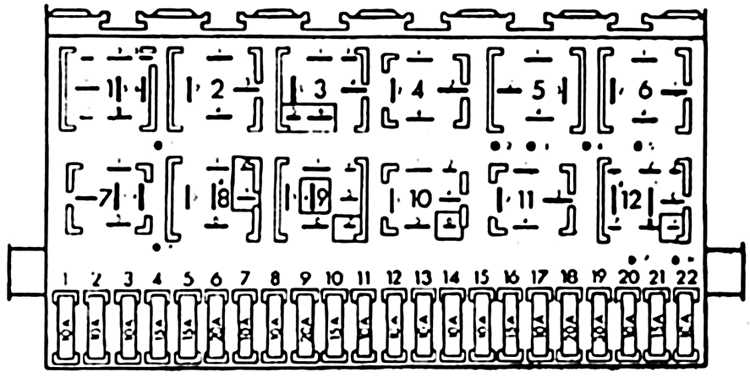 схема блока предохранителей Т4
