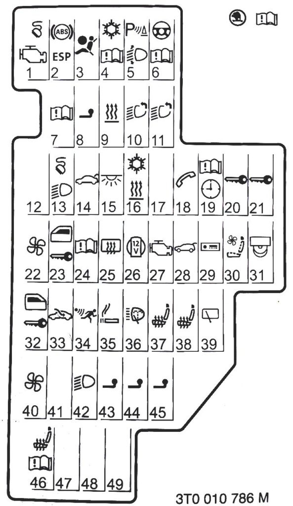 схема блока в салоне