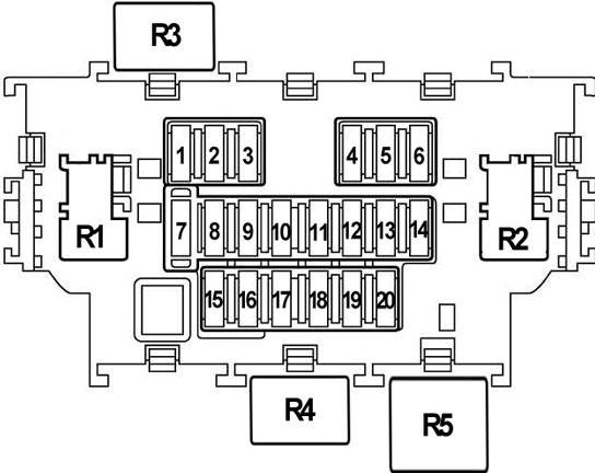 схема в салоне ниссан икстрейл t32