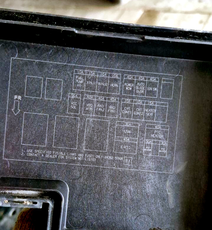 Схема с крышки