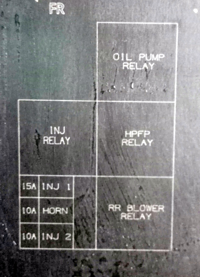 Схема левой секции блока В Nissan Serena C26