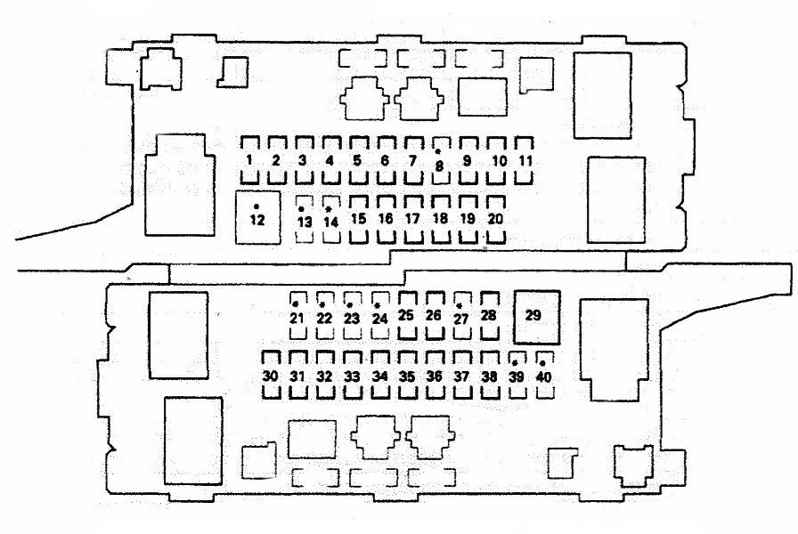 Схема блока в салоне