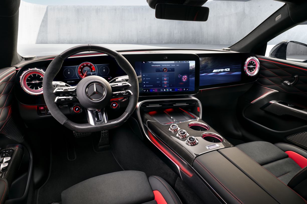 Mercedes-AMG GT 4-door coupe interior 2026