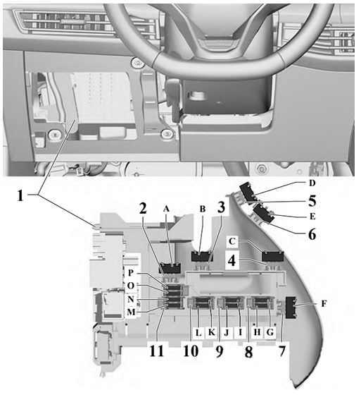 Схема дополнительных элементов